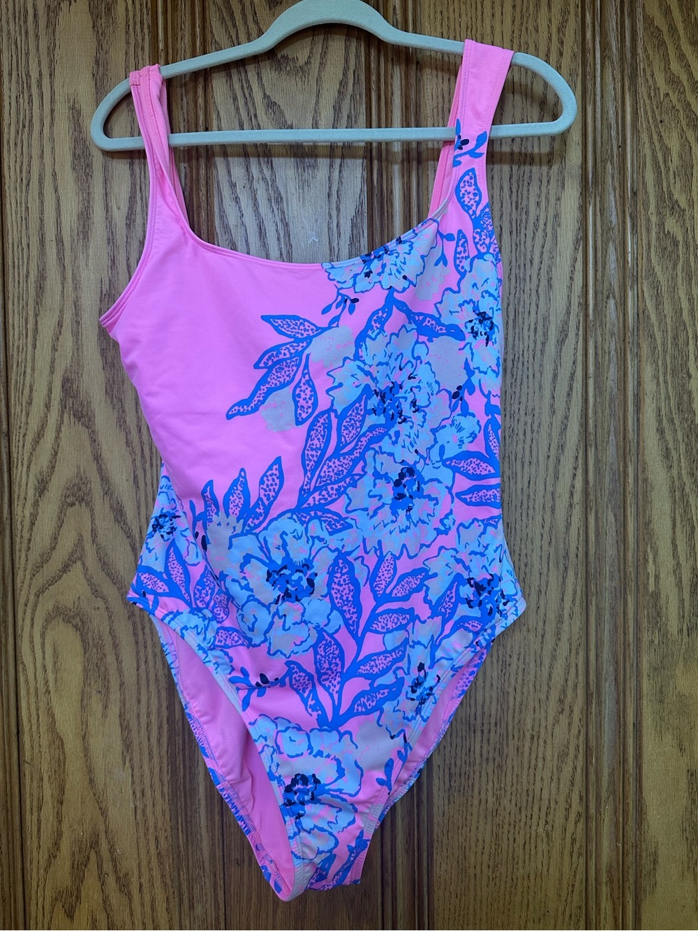 Lilly Pulitzer Cashel One-Piece Swimsuit Totally Koalafied Pink Floral Sz 14 EUC - Picture 3 of 11